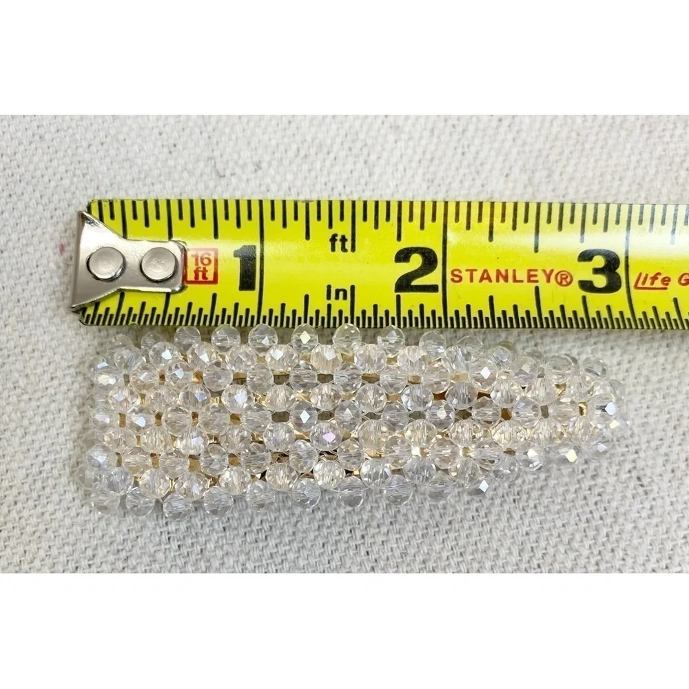 Crystal embellished large hair barrette
